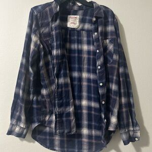 Mossimo Supply Co. Kids Navy and White Checkered Shirt
